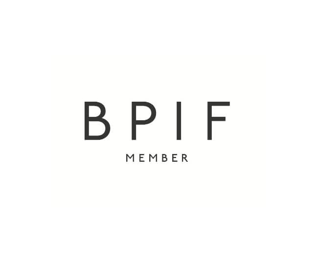 Logo with Bpif member accolade on white background.