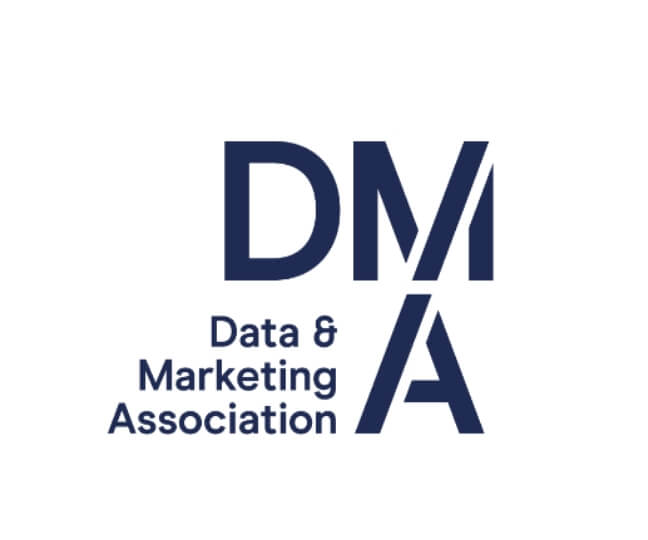 DMA data marketing association logo and accreditations.