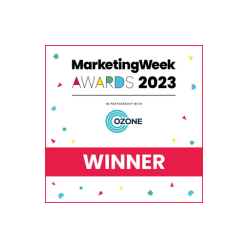 Marketing week awards 2023 - award winner.