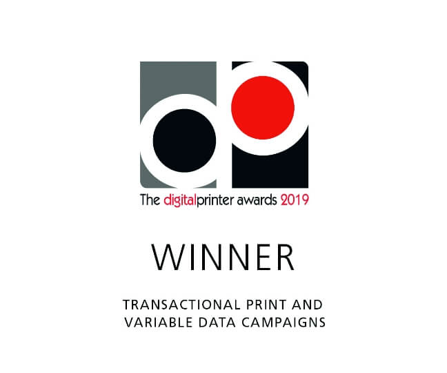 The digital printer awarded for transactional print and variable data campaigns in 2019.