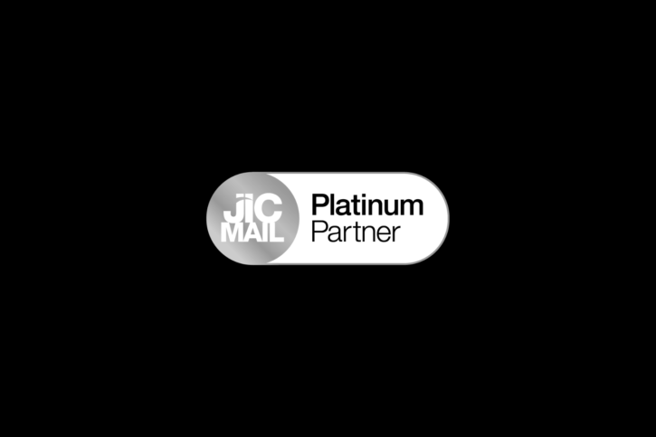 Jc platinum partner logo on a black background showcasing Go Inspire's JICMAIL platinum accreditation.