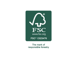 The fsc mark of responsible forestry with Accreditations & Certifications.