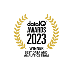 Dataq awards 2021 winner and best data analytics team.